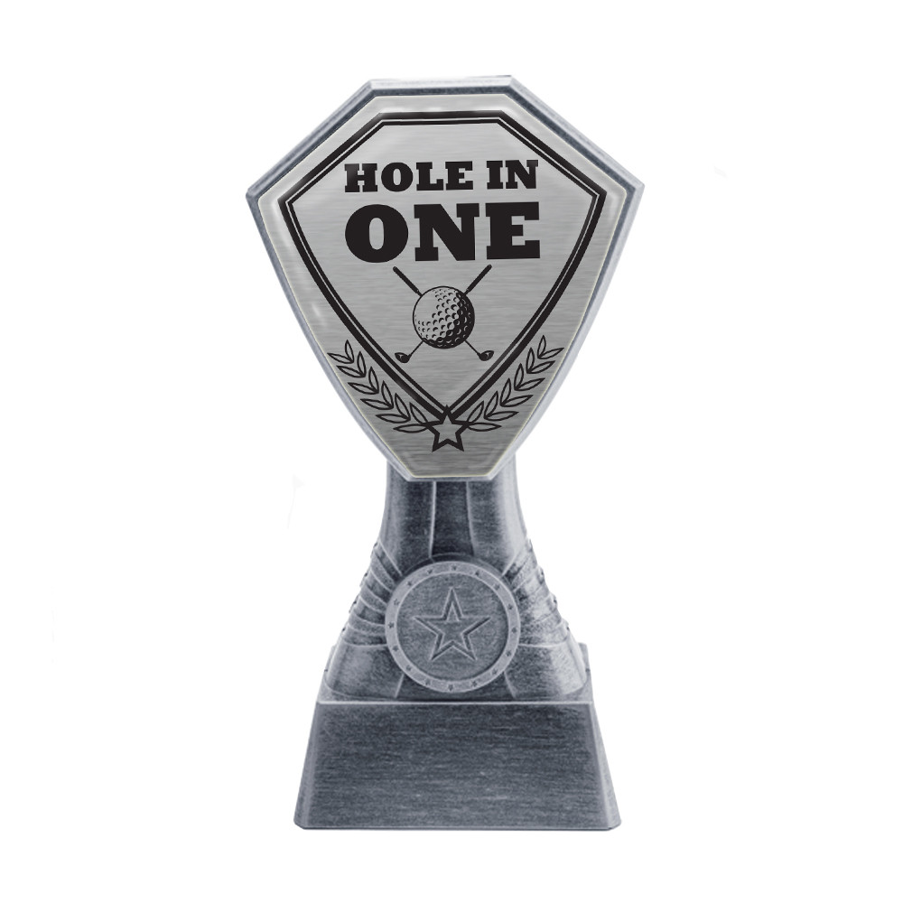 Antique Silver Hole in One Plastic Tower