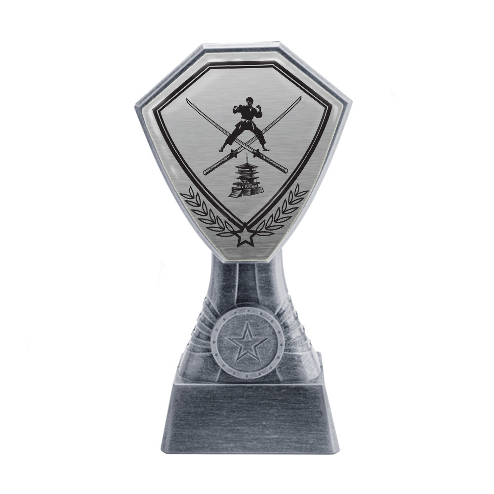Antique Silver Martial Arts Plastic Tower