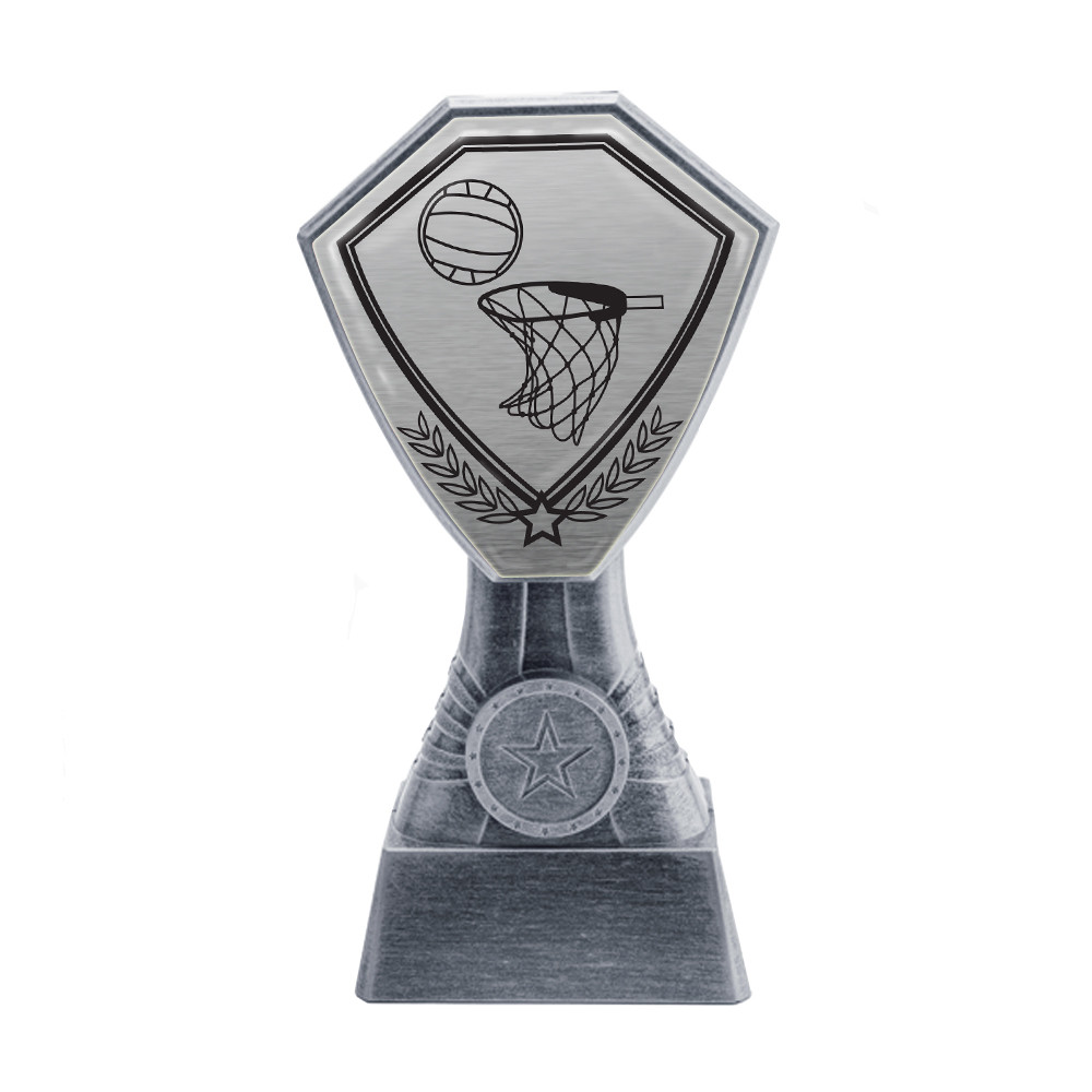 Antique Silver Netball Plastic Tower