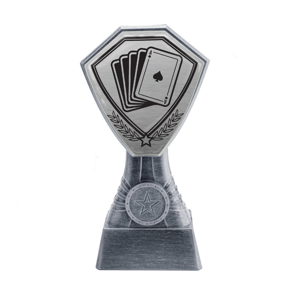 Antique Silver Poker Plastic Tower