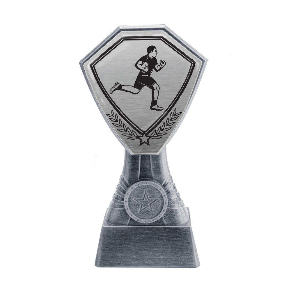 Antique Silver Rugby Plastic Tower