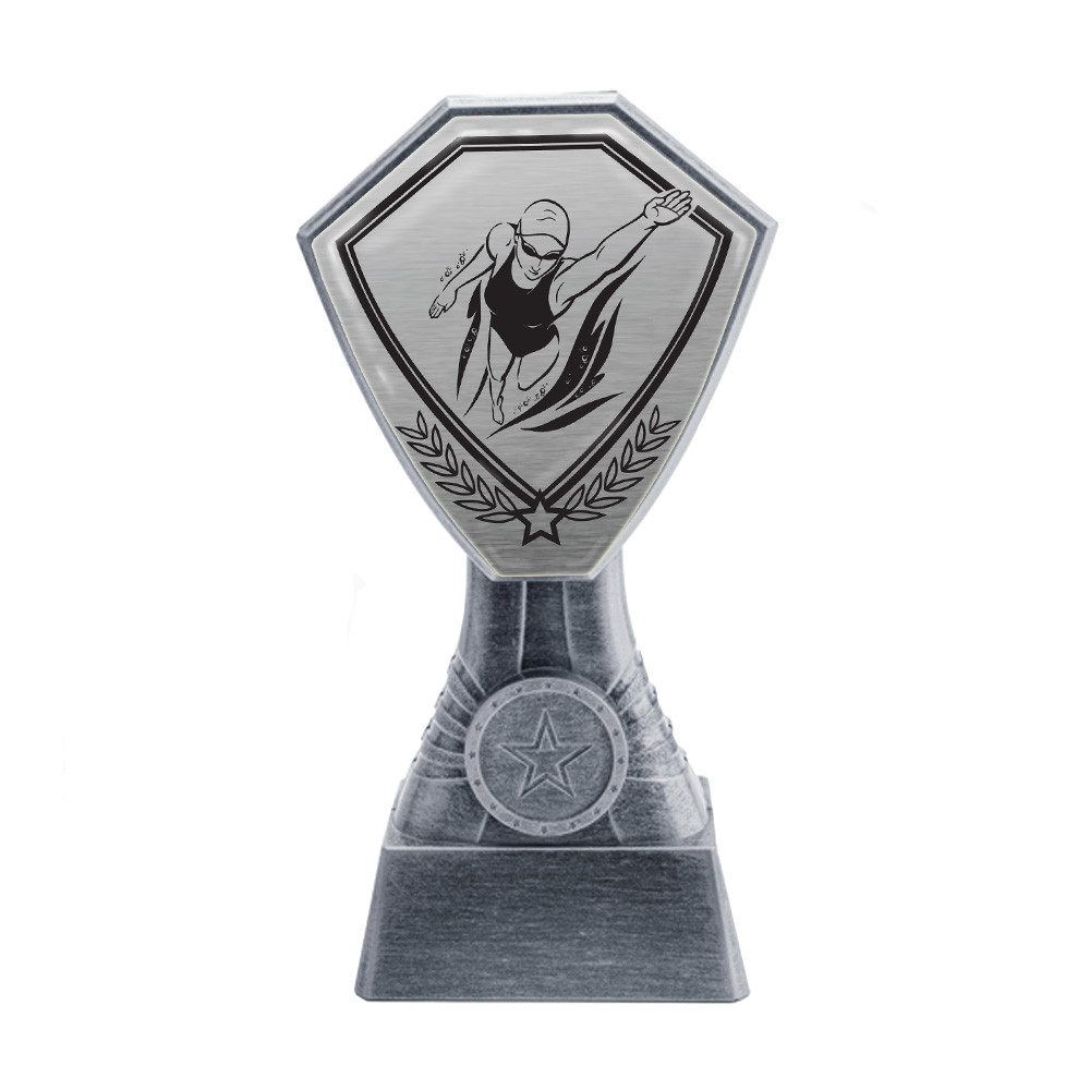 Antique Silver Ladies Swimming Plastic Tower