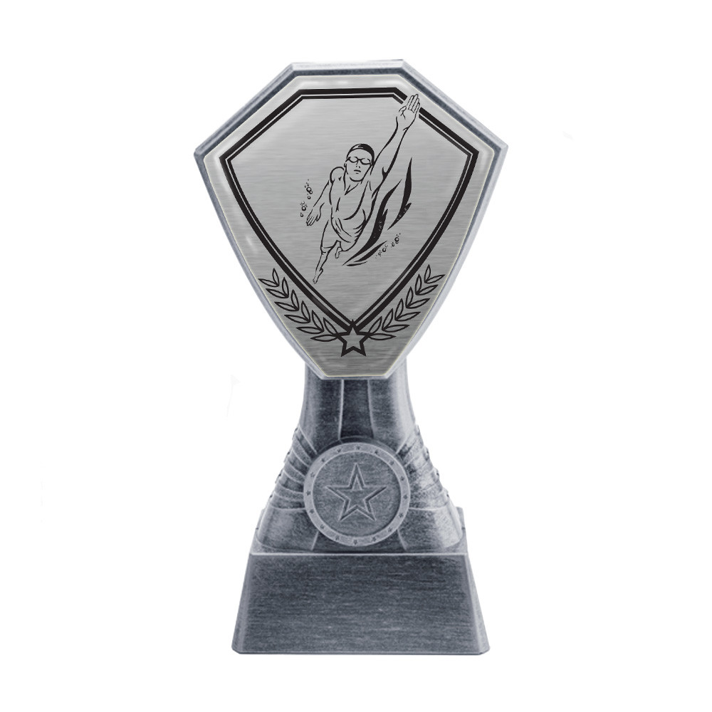 Antique Silver Swimming Plastic Tower