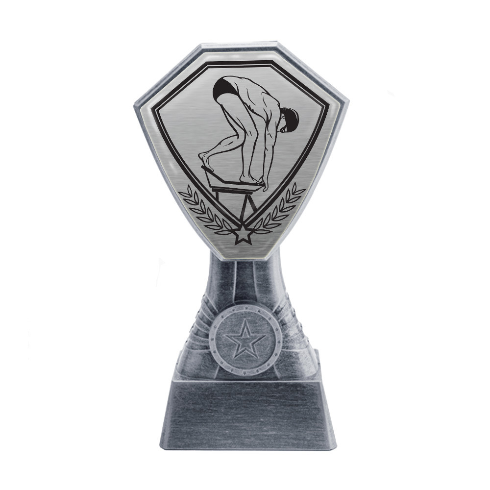 Antique Silver Swimming Plastic Tower