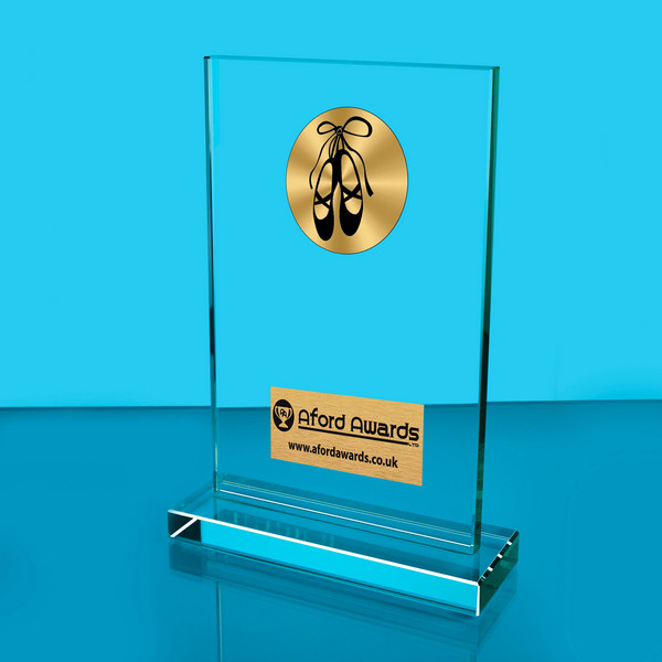 Ballet Thick Glass Plaque with Black Presentation Box