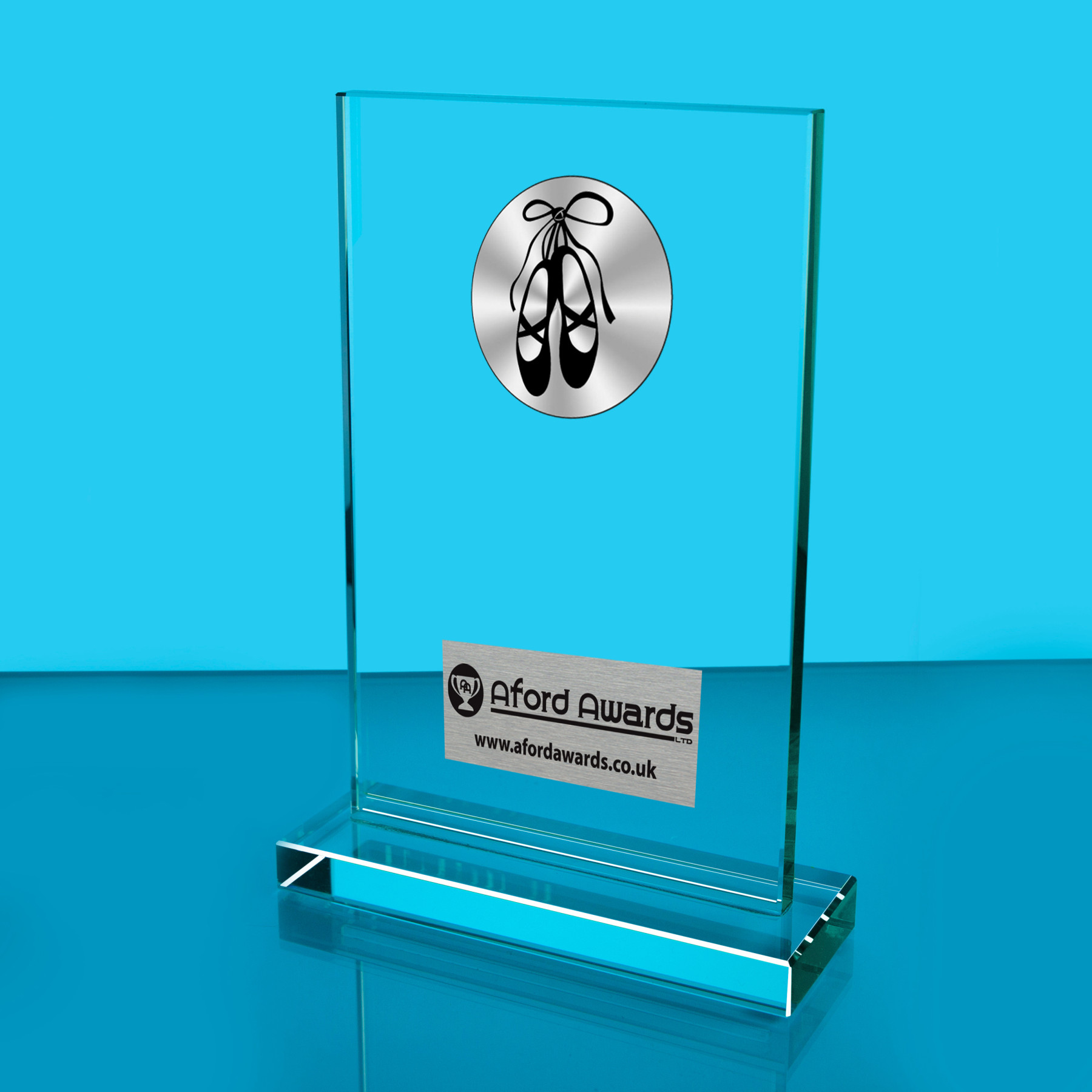 Ballet Thick Glass Plaque with Black Presentation Box
