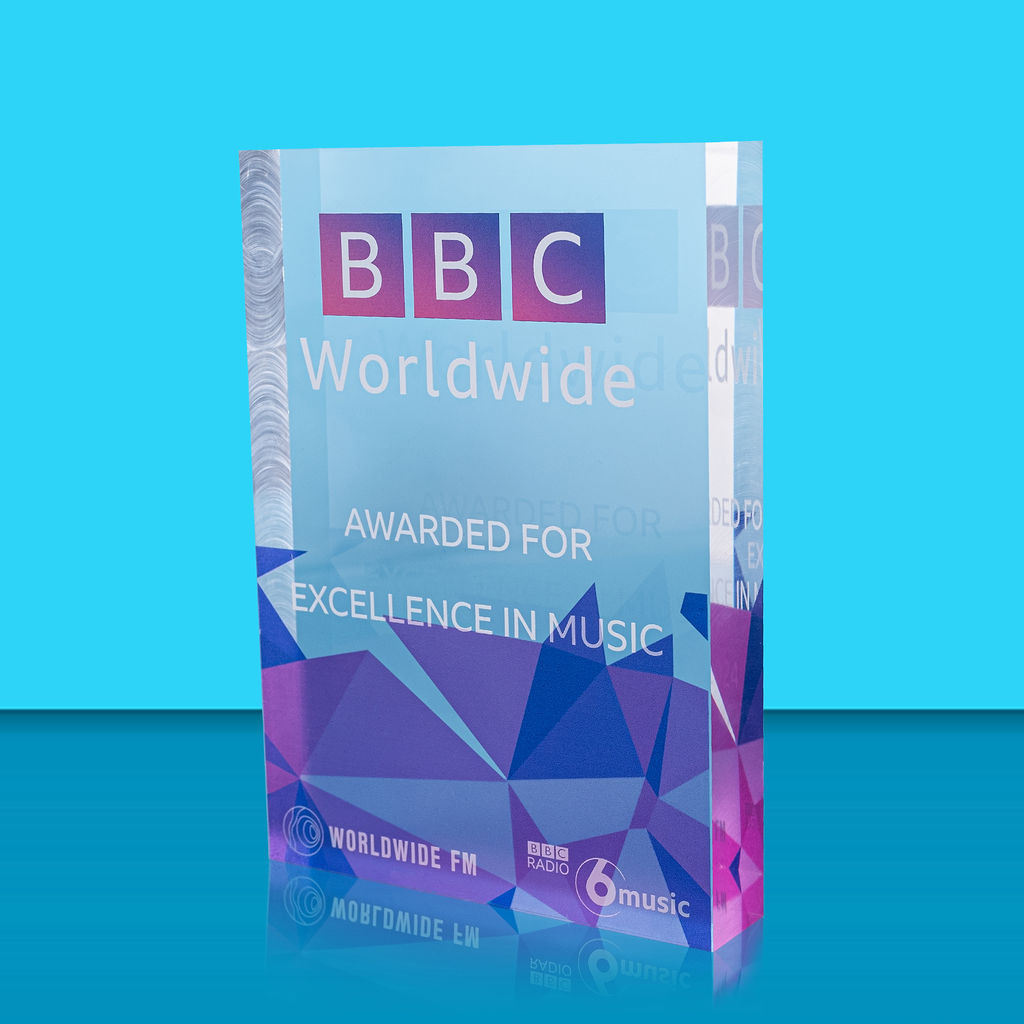 Colour Printed Vertical Acrylic Award