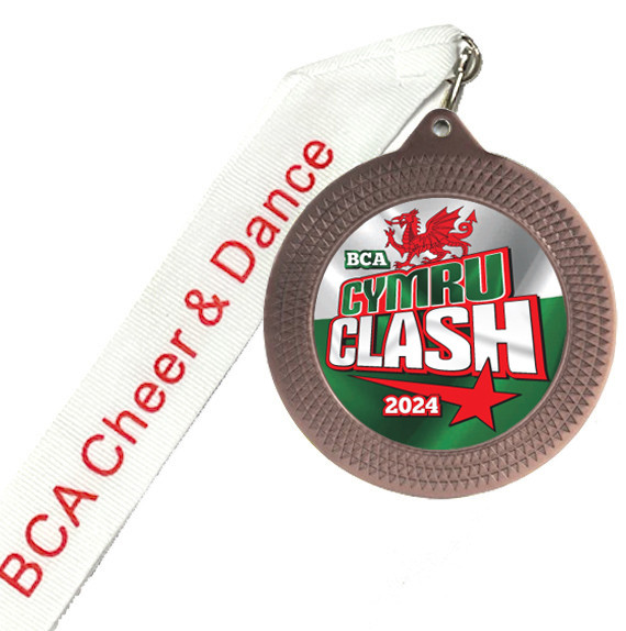 BCA Cheer & Dance Cymru Clash Medal and Ribbon