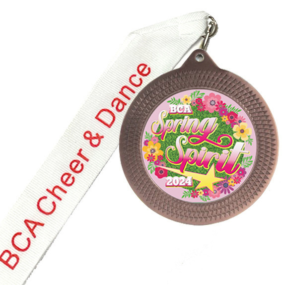 BCA Cheer & Dance Spring Spirit Medal and Ribbon