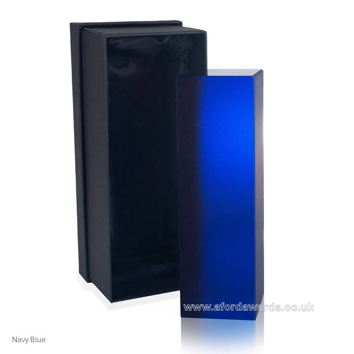 Chroma Ice Blue Crystal Column Award