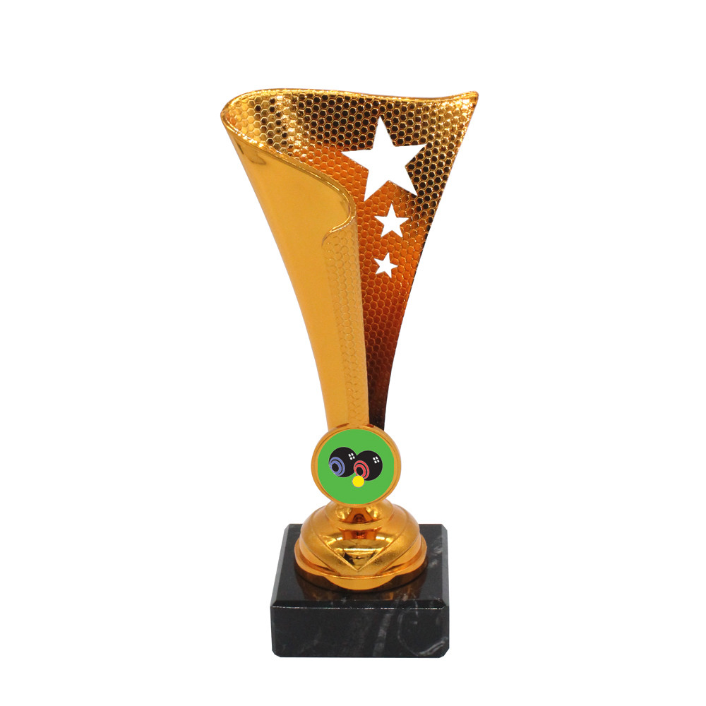 Bowls Star Flame Cup with Centre Holder on Marble Base