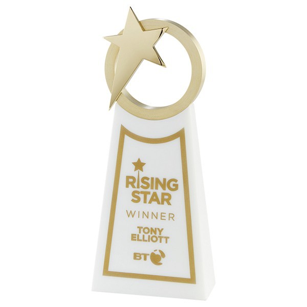 Rising Star Award Gold & White