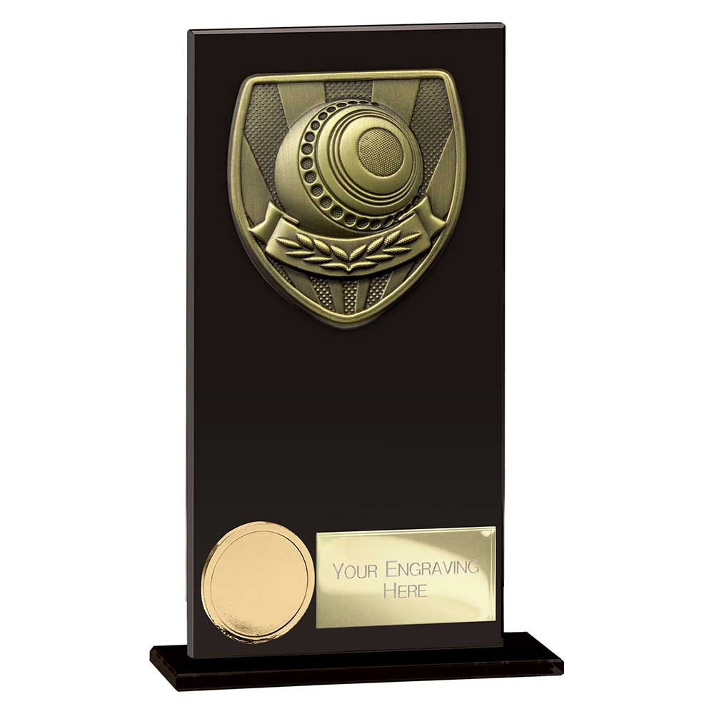Cobra Lawn Bowls Glass Award Jet Black