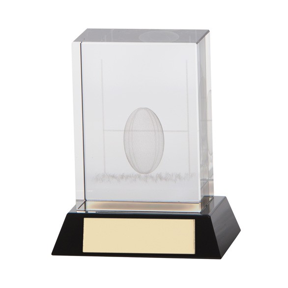 Conquest 3D Rugby Crystal Award