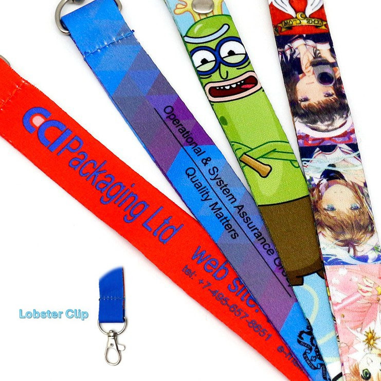 Custom Medal Ribbons with Lobster Clip - Full Colour Sublimation Printing 