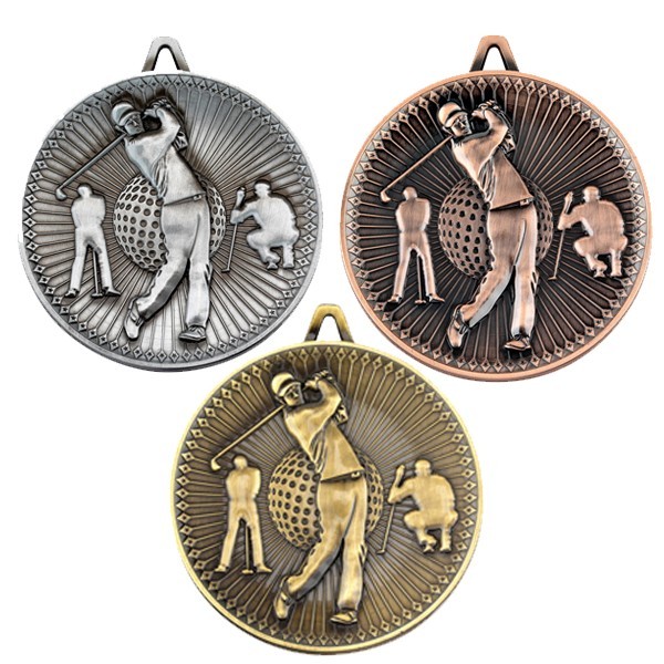 Golf Deluxe Medal 60mm