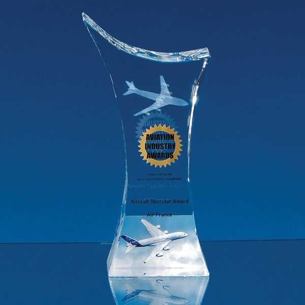 Optical Crystal Pointed Slope Award