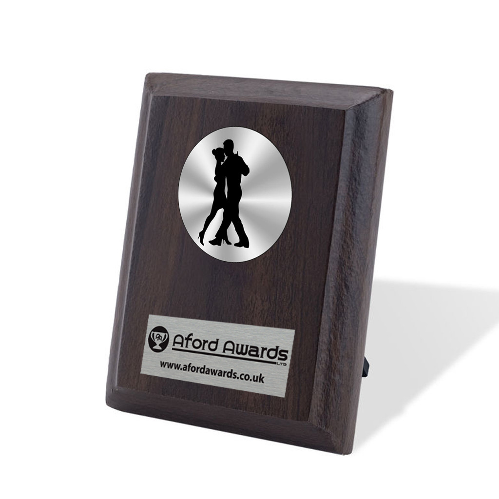 Dance Walnut Plaque with Strut
