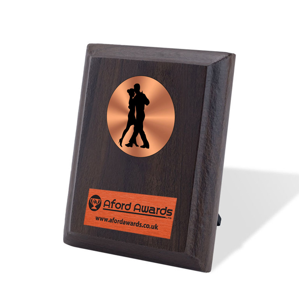 Dance Walnut Plaque with Strut