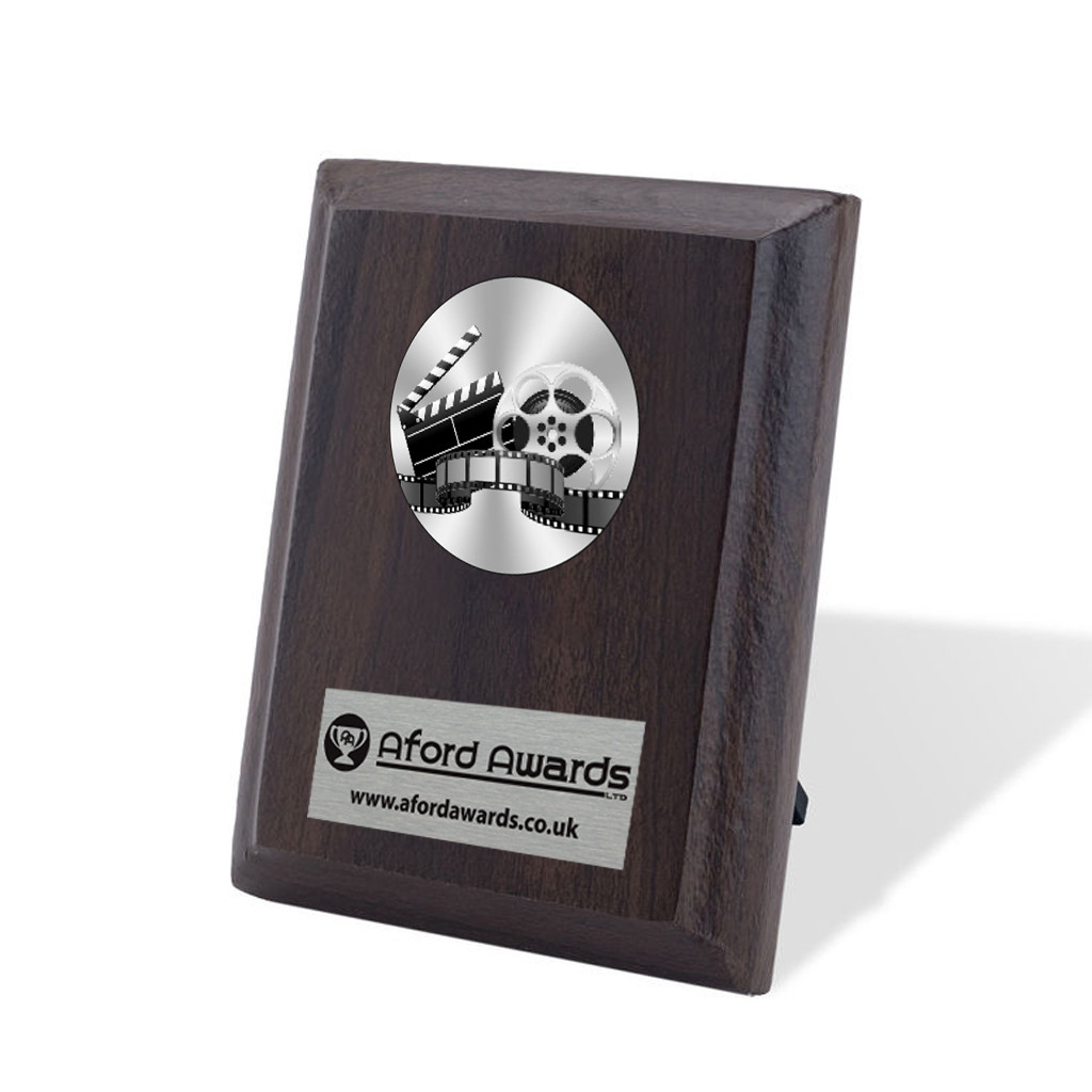 Film Walnut Plaque with Strut