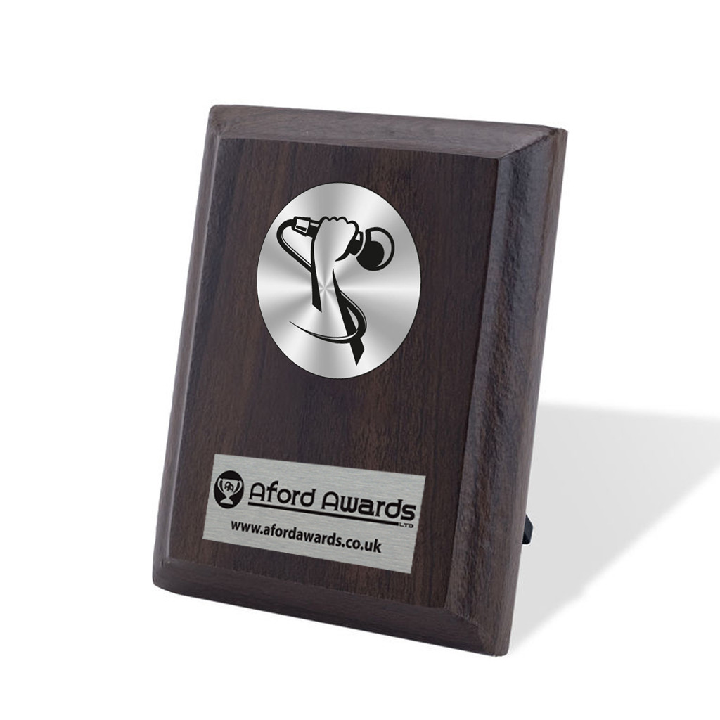 Singing Walnut Plaque with Strut