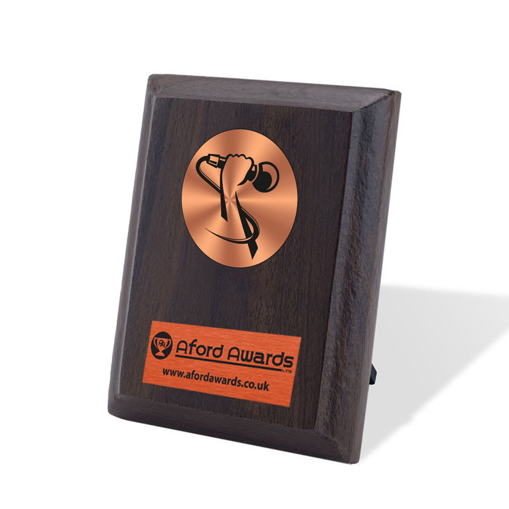 Singing Walnut Plaque with Strut