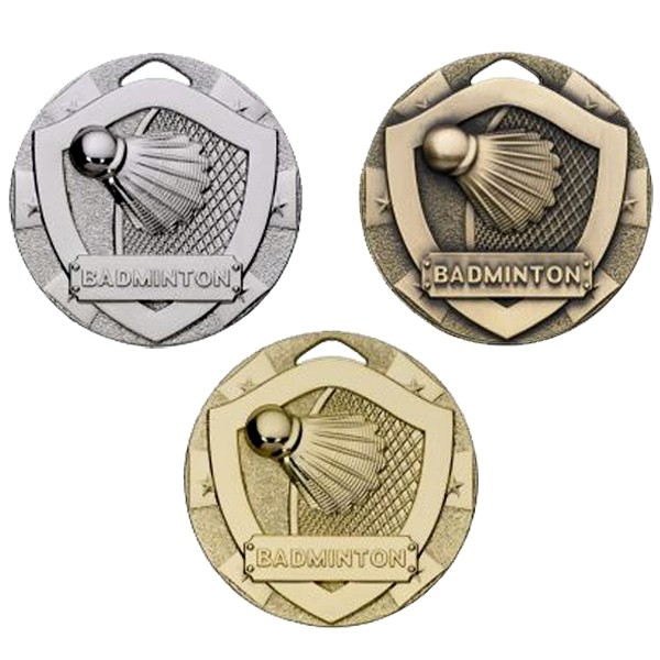 Badminton Mini Shield Medal