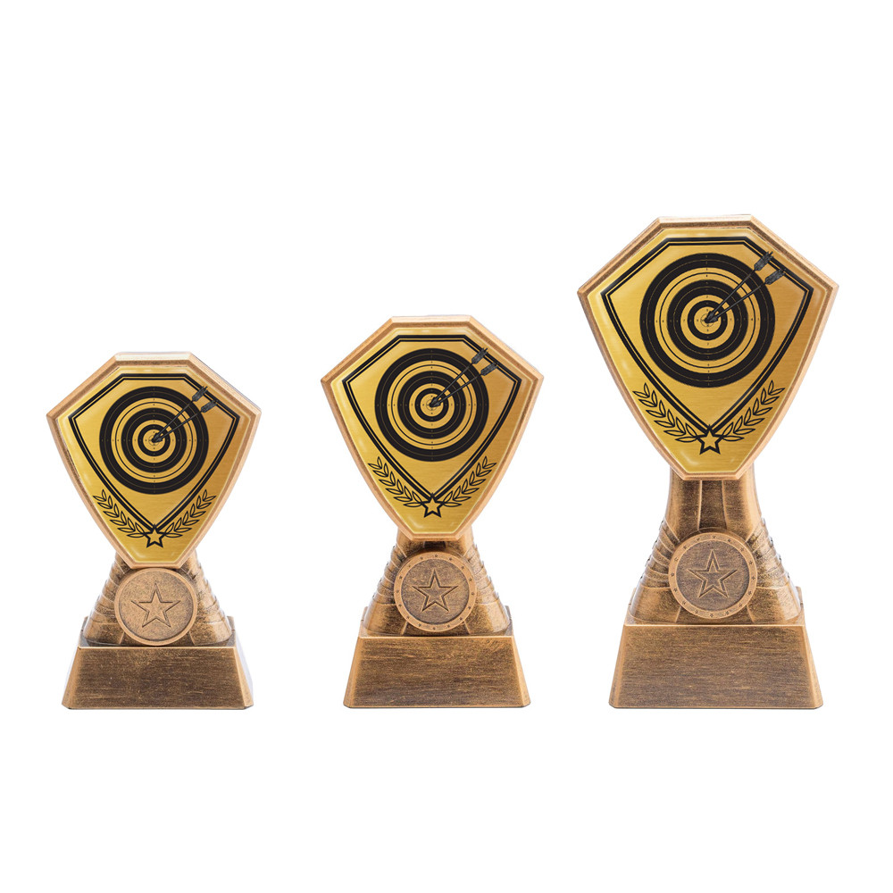 Antique Gold Archery Target Plastic Tower
