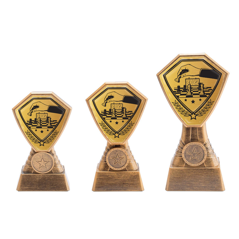 Antique Gold Chess Plastic Tower