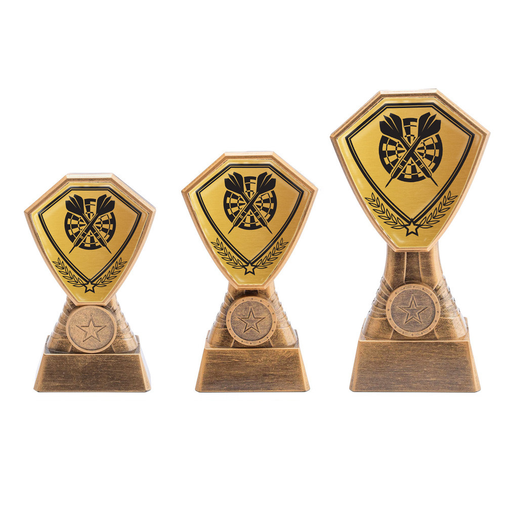 Antique Gold Darts Plastic Tower