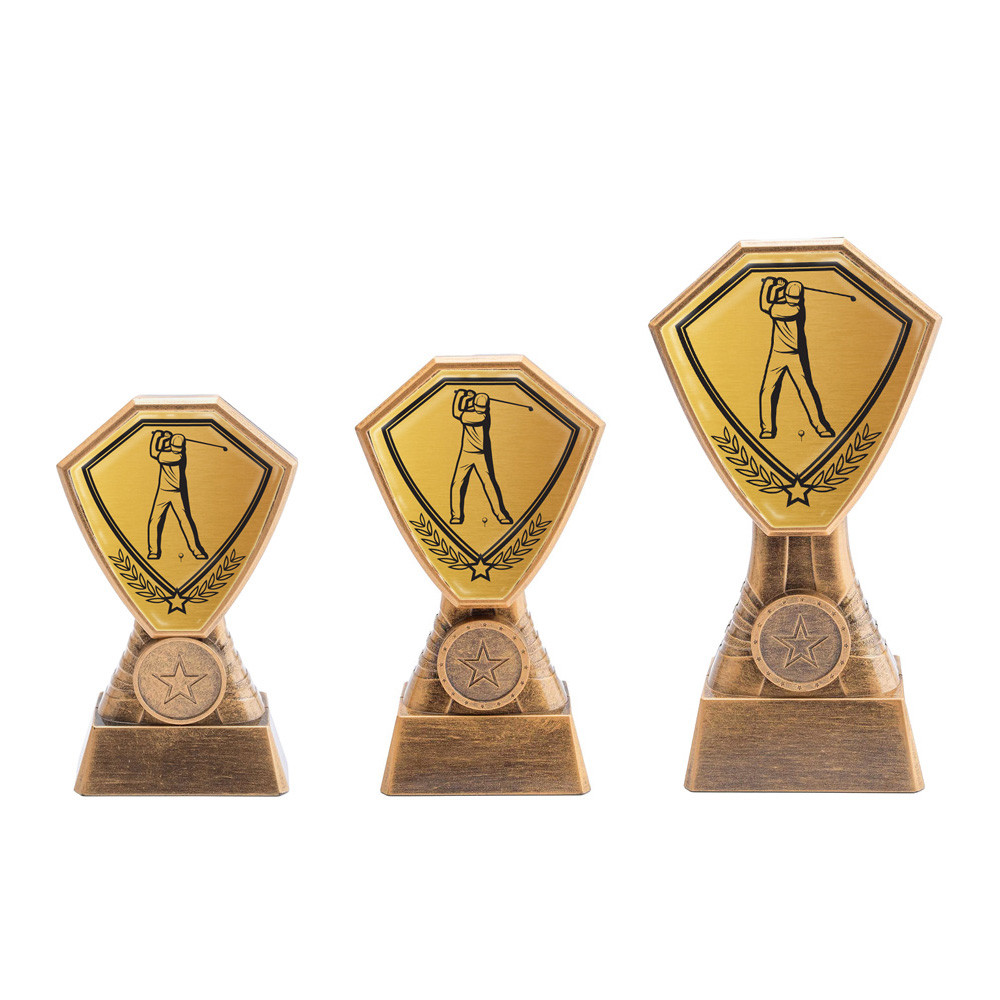 Antique Gold Golf Plastic Tower