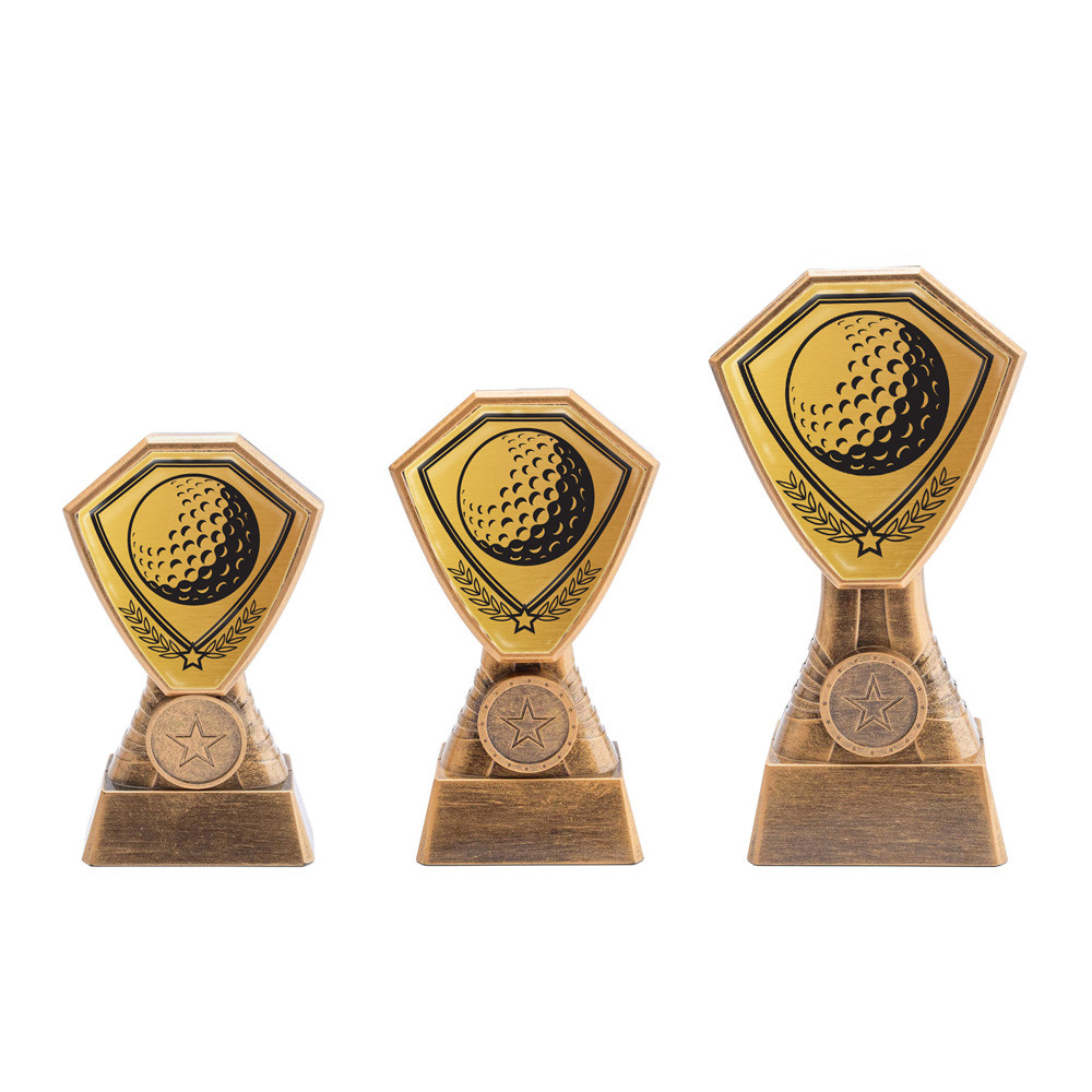 Antique Gold Golf Plastic Tower