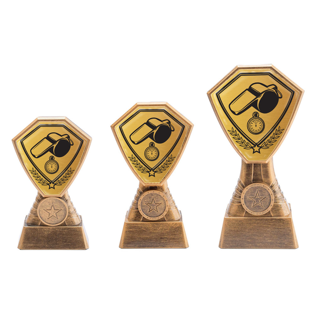 Antique Gold Referee Plastic Tower