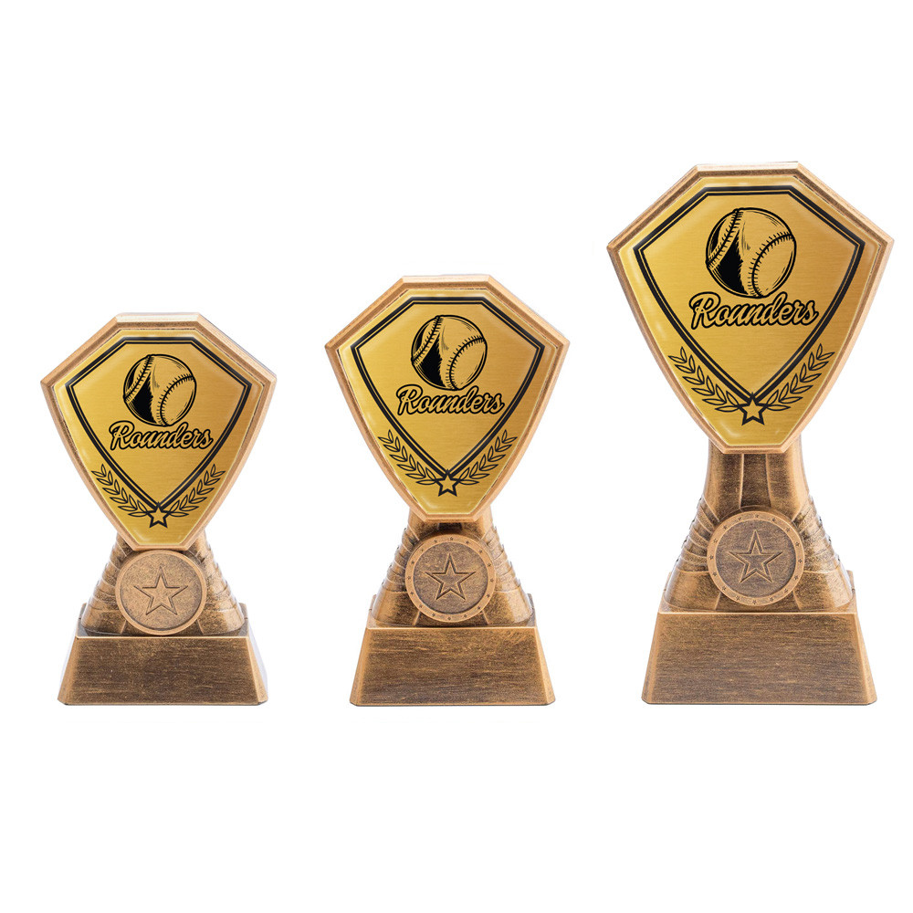 Antique Gold Rounders Plastic Tower