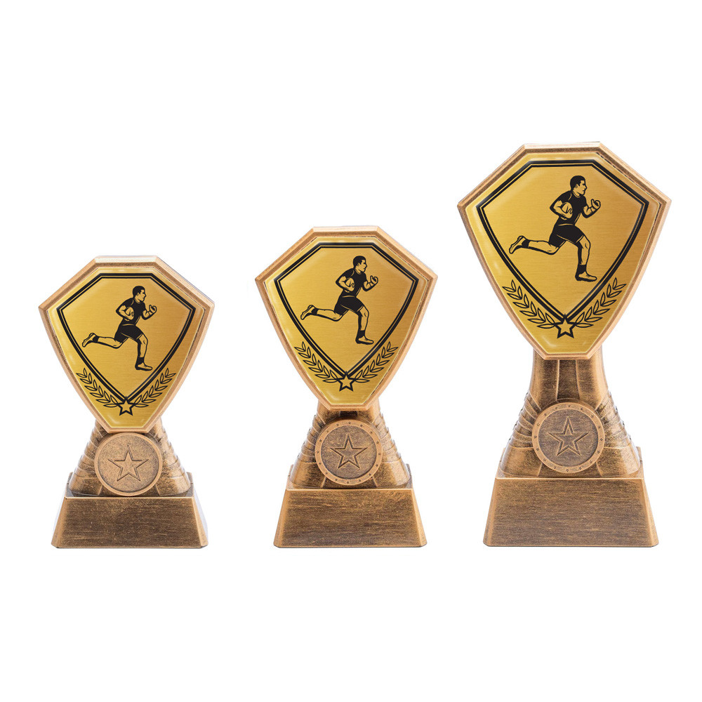 Antique Gold Rugby Plastic Tower