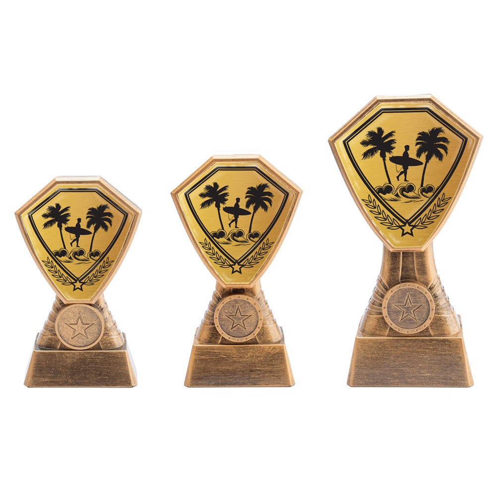 Antique Gold Surfing Plastic Tower