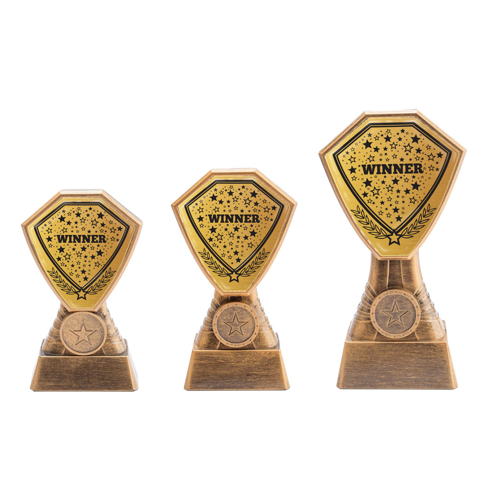 Antique Gold Winner Plastic Tower