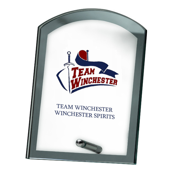 Glass Award with Black Detail