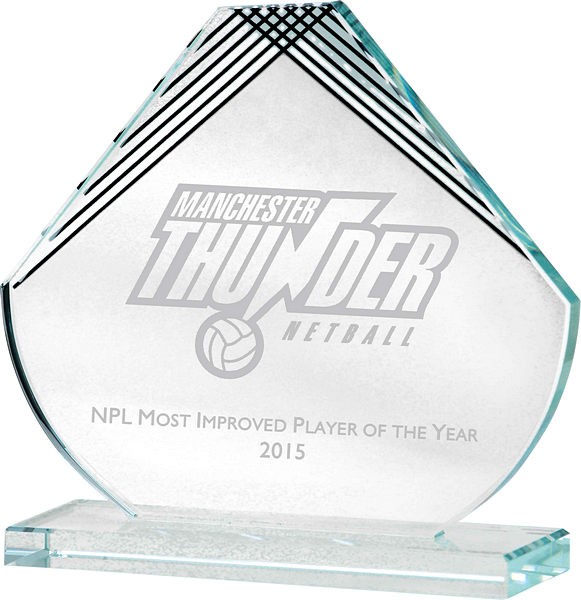 Glass Award with Black Detail