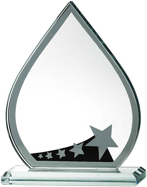 Tearsdrop Glass Star Award