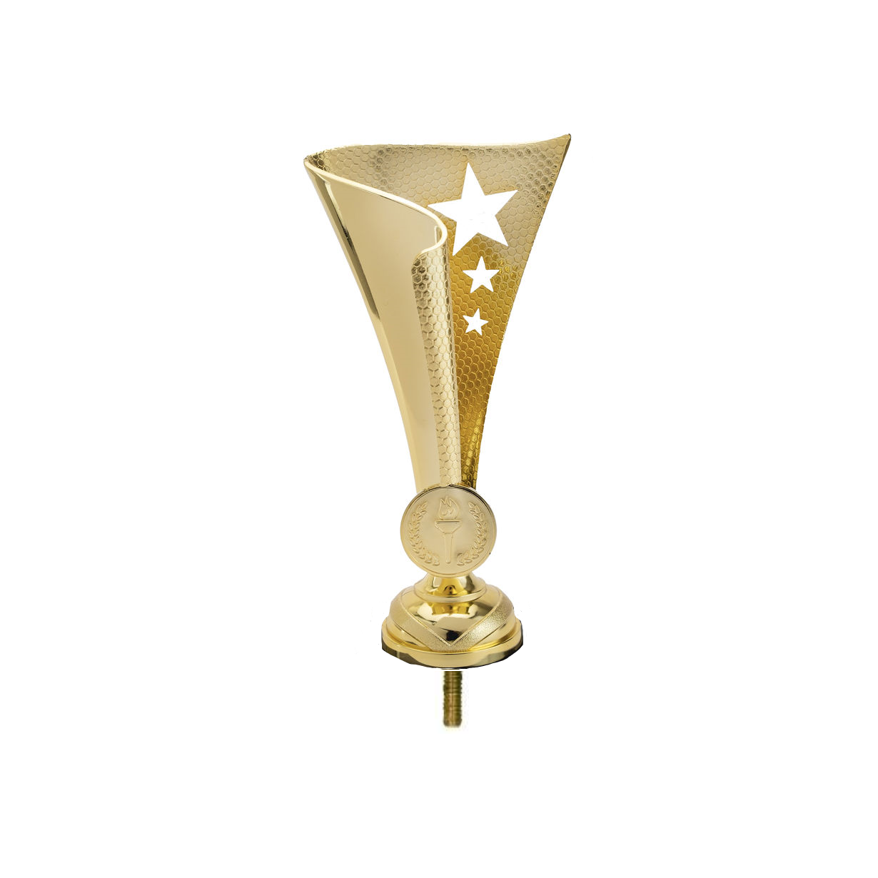 Star Flame Cup Plastic Cup Topper - Gold, Silver or Bronze