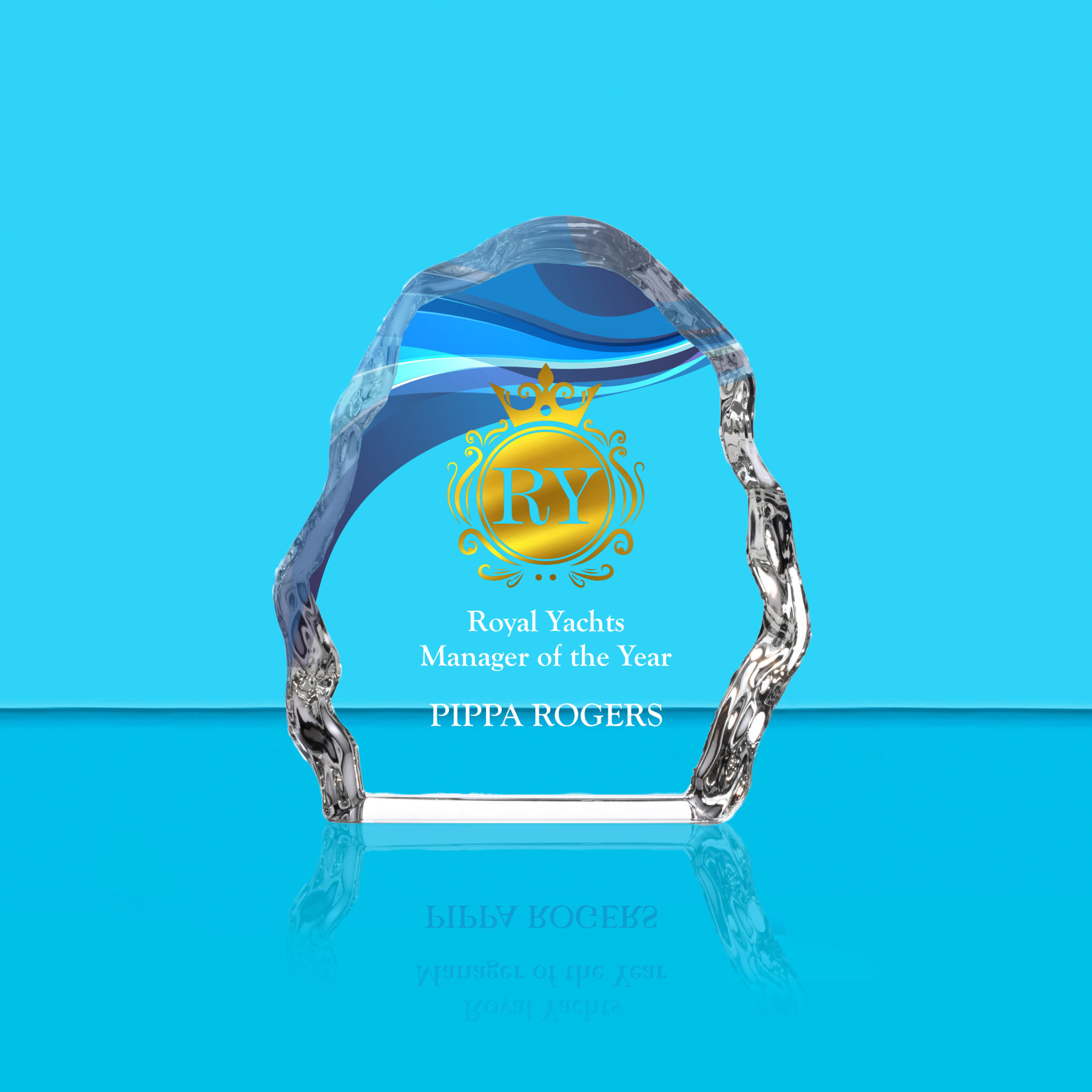 Sub Zero Ice Glass Award - UV Colour Printing