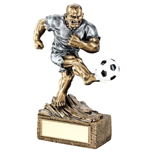 Bronze / Pewter Football 'Beast' Figure Trophy