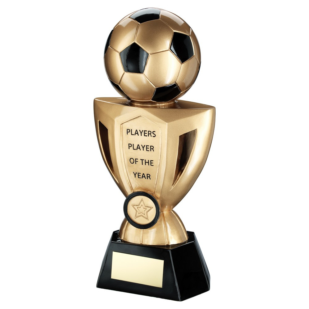 Brz/Pew/Gold Football On Cup  - Players Player