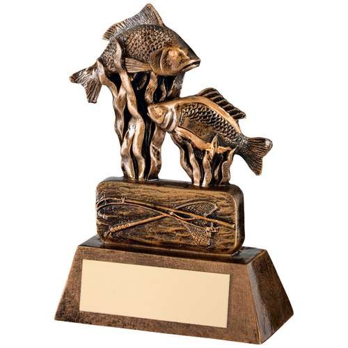 Bronze/Gold Resin Angling Trophy