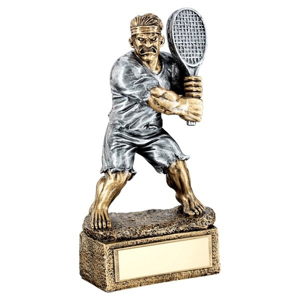 Bronze / Pewter Tennis 'Beast' Trophy