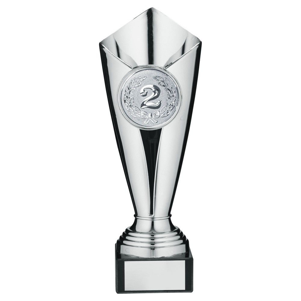 Silver Plastic Tulip Trophy Cup