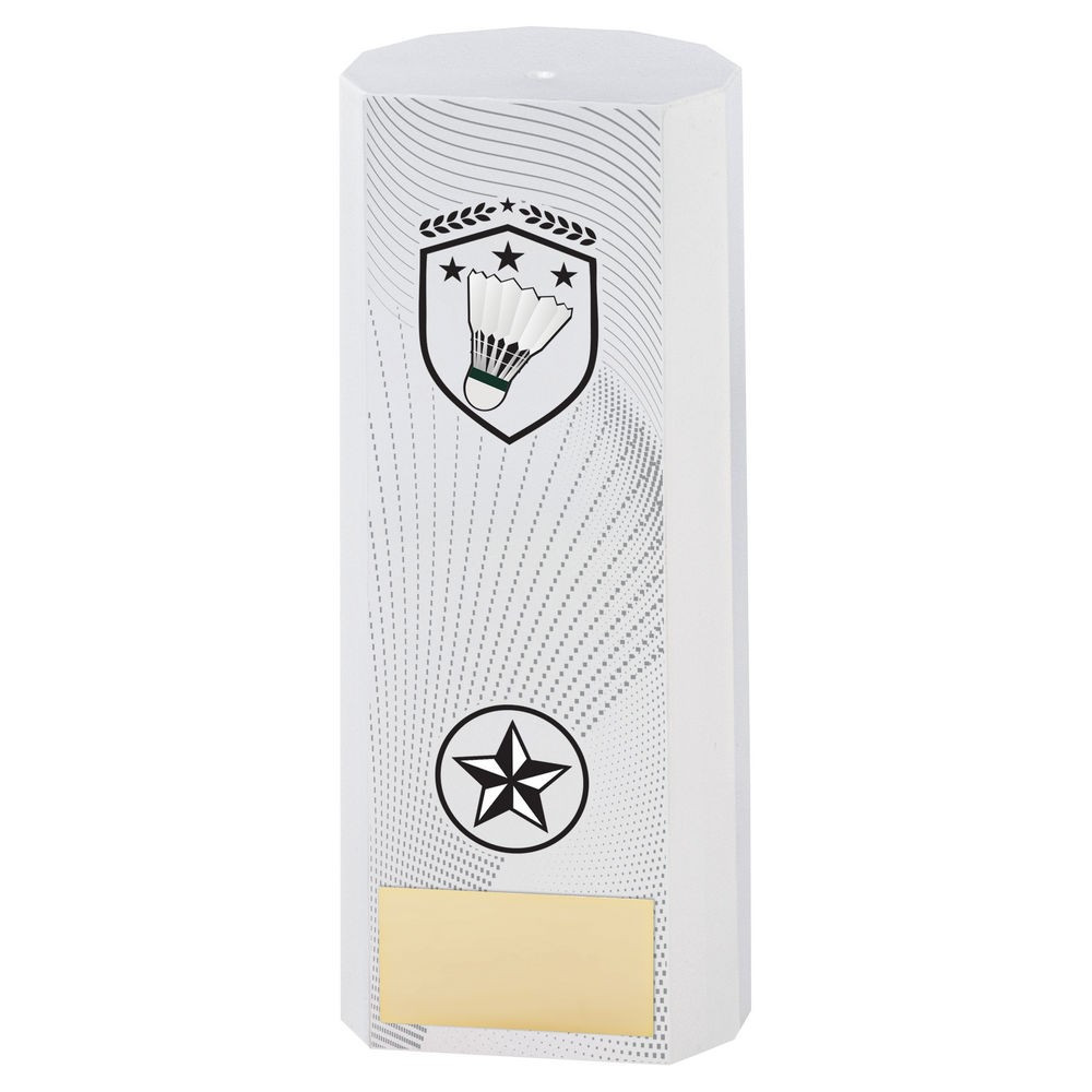 White Plastic Filled Column Badminton