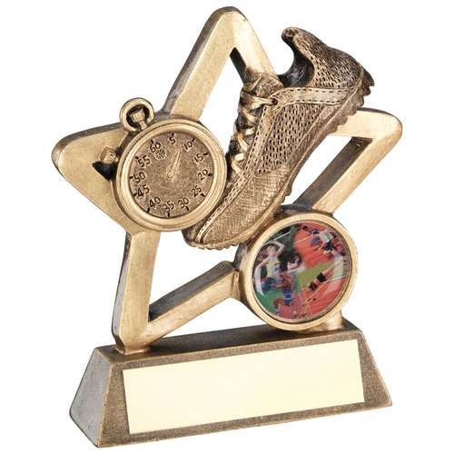 Bronze/Gold Athletics Mini Star Trophy