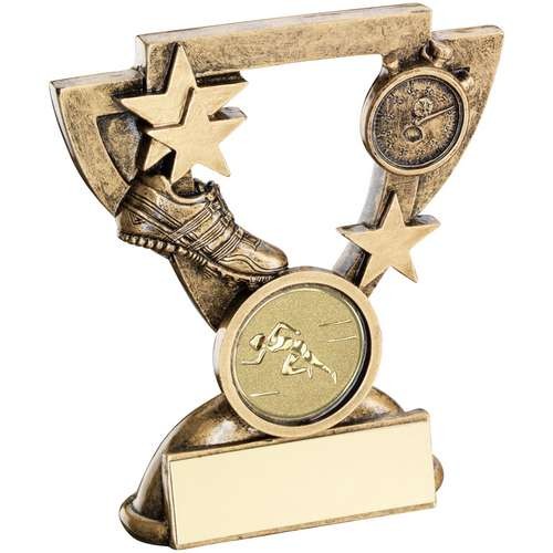 Bronze/Gold Athletics Mini Cup Trophy